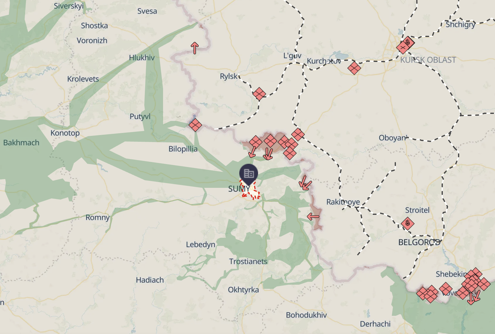 No encirclement: Ukrainian military clarifies situation in Sumy region